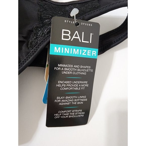 Bali Minimizer Passion for Comfort Minimizer Underwire Bra StyleDF3385 Black Siz - Picture 2 of 9